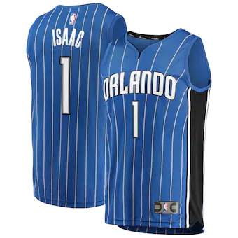 youth fanatics branded jonathan isaac blue orlando magic fa-400